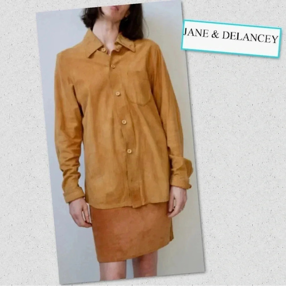 Jane & Delancey Button Down Blouse - Picture 1 of 7